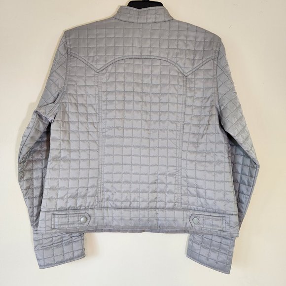 GAP Gray Quilted Jean Jacket - Picture 6 of 14